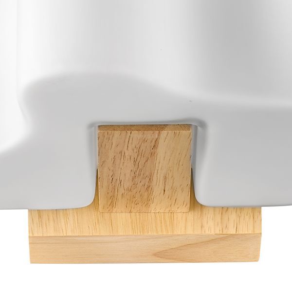 Бра NUBI LEGNO [1х40W E14 СВЕТЛОЕ ДЕРЕВО/БЕЛЫЙ (в комплекте)]