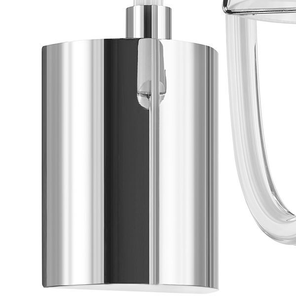Бра BIANCO [1х40W G9 ХРОМ БЕЛ. стекло (в комплекте)]