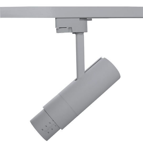 Светильник для 1-фазного трека FUOCO [LED 15W 950LM 5-60G СЕРЫЙ 4000K IP20 (в комплекте)]