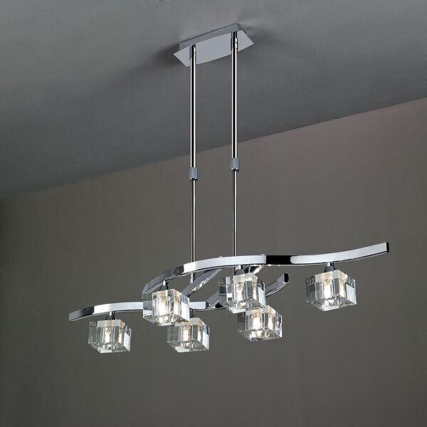 TELESCOPIC LAMP 6L CHROME