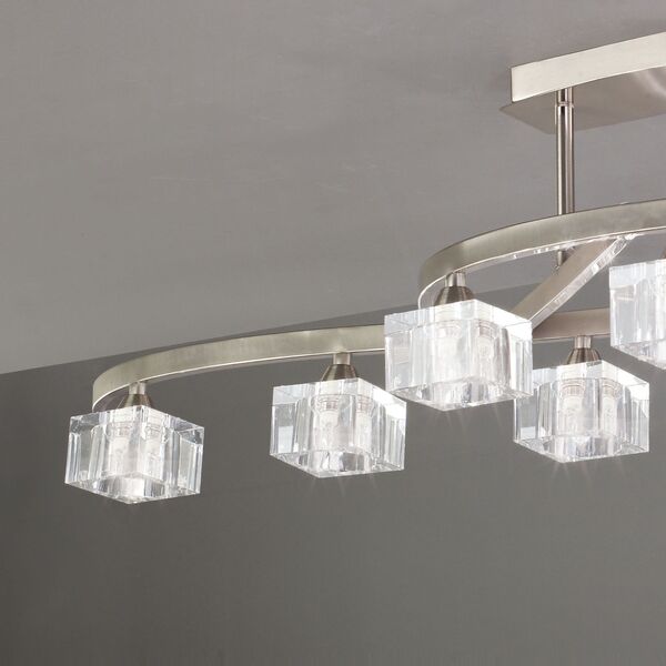 SEMICEILING 8L SATIN NICKEL / OPTICAL