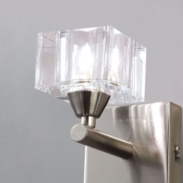 Бра Mantra Cuadrax [WALL LAMP 1L SATIN NICKEL / OPTICAL]