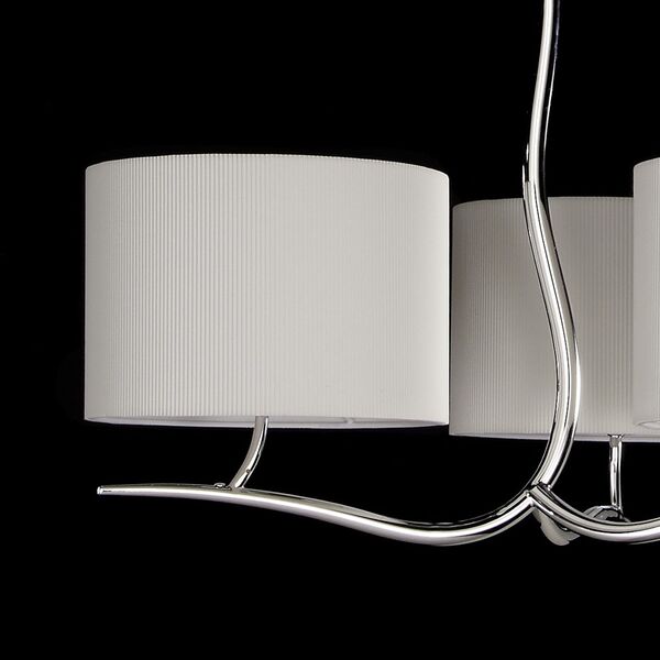 PENDANT 3L [CHROME / OFF WHITE SHADE]