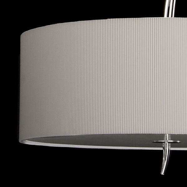 PENDANT 3L [CHROME / OFF WHITE SHADE]