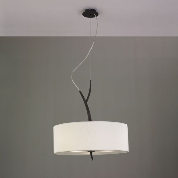 PENDANT 3L [GREY ANTHRACITE /OFF WHITE SHADE]