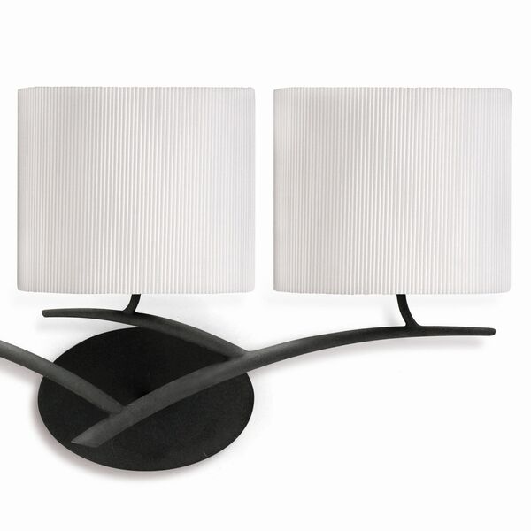 Бра Mantra Eve [WALL LAMP 3L GREY ANTHRACITE /OFF WHITE SHADE]