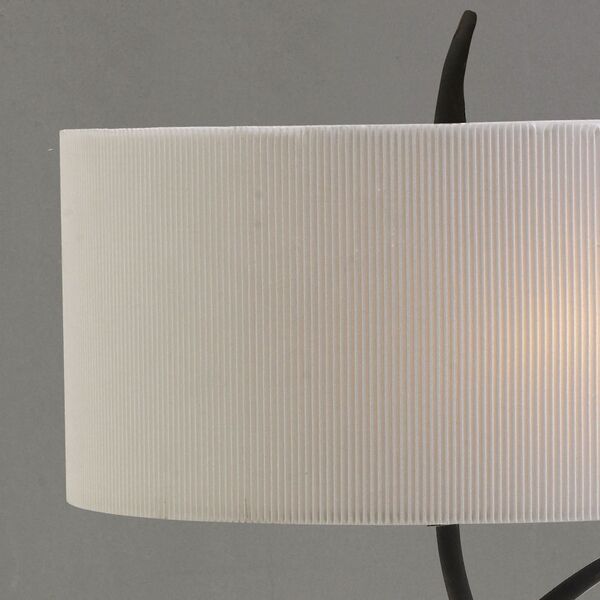 TABLE LAMP 2L [GREY ANTHRACITE /OFF WHITE SHADE]