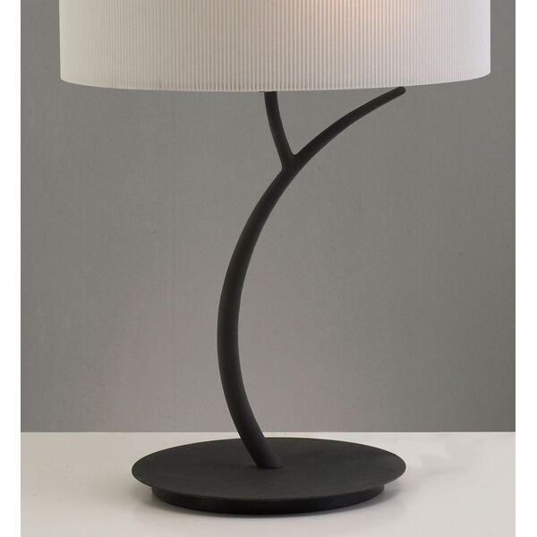 TABLE LAMP 2L [GREY ANTHRACITE /OFF WHITE SHADE]