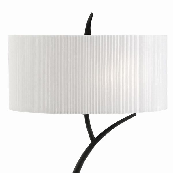 TABLE LAMP 2L [GREY ANTHRACITE /OFF WHITE SHADE]