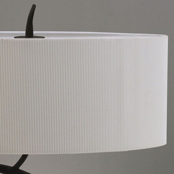 TABLE LAMP 2L [GREY ANTHRACITE /OFF WHITE SHADE]