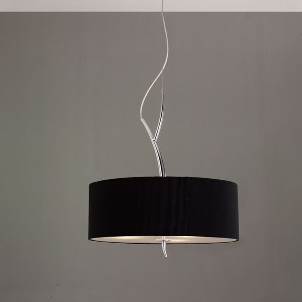 PENDANT 3L [CHROME / BLACK SHADE]