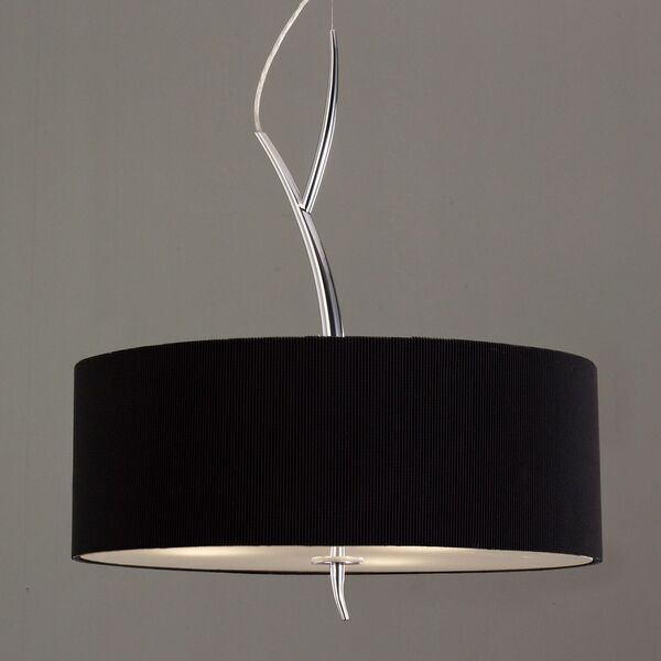 PENDANT 3L [CHROME / BLACK SHADE]