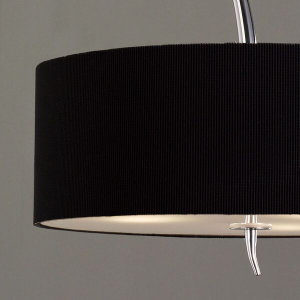 PENDANT 3L [CHROME / BLACK SHADE]