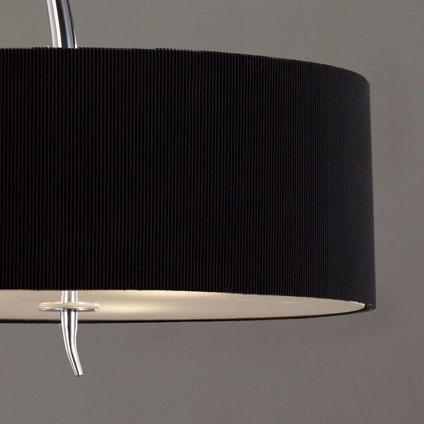 PENDANT 3L [CHROME / BLACK SHADE]