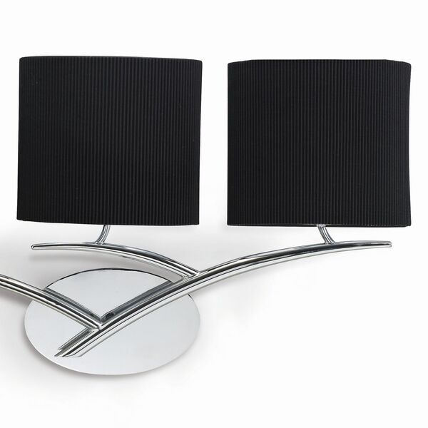 Бра Mantra Eve [WALL LAMP 3L CHROME / BLACK SHADE]