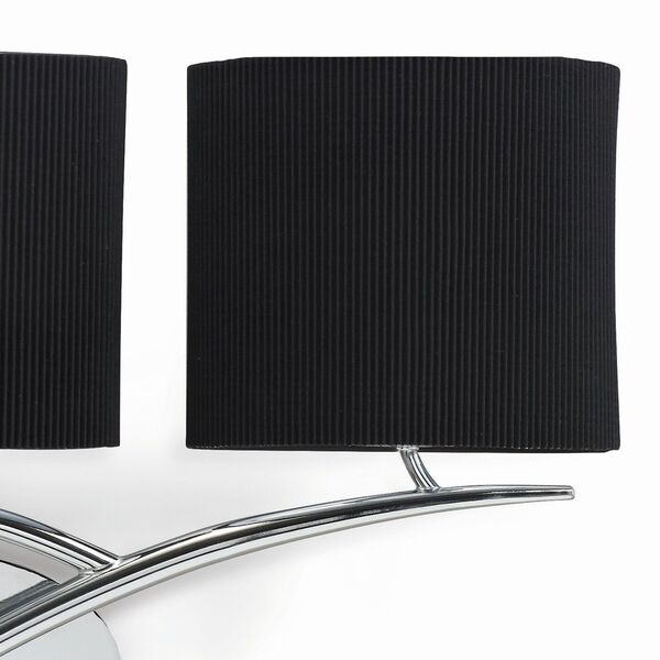 Бра Mantra Eve [WALL LAMP 3L CHROME / BLACK SHADE]