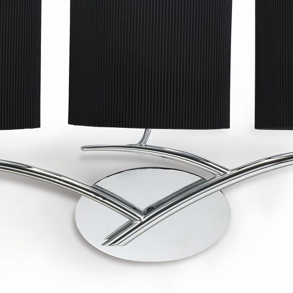 Бра Mantra Eve [WALL LAMP 3L CHROME / BLACK SHADE]