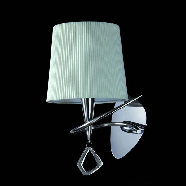WALL LAMP 1L [CHROME - OFF WHITE SHADE]