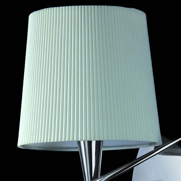 WALL LAMP 1L [CHROME - OFF WHITE SHADE]