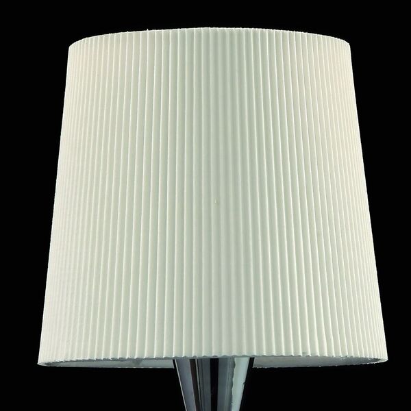 TABLE LAMP 1L CHROME - OFF WHITE SHADE