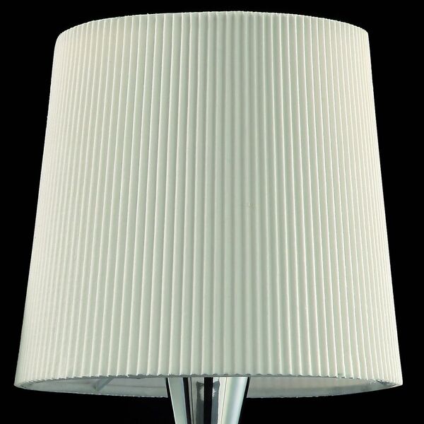 TABLE LAMP 2L CHROME - OFF WHITE SHADE