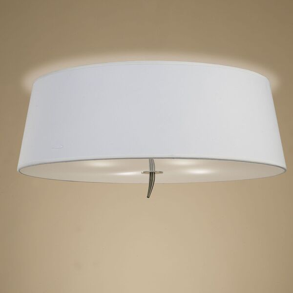 CELILING 4L ANTIQUE BRASS - OFF WHITE SHADE