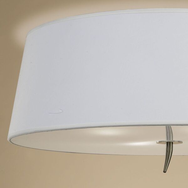CELILING 4L ANTIQUE BRASS - OFF WHITE SHADE