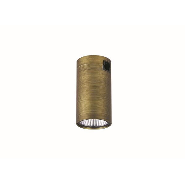 Donolux LED Alpha, 5W, D49,5, H100мм, 600Lm, DC24V, Ra90, 38°, 3000К, IP20, темная бронза, светильни