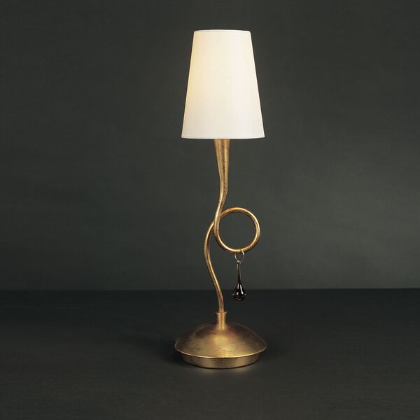 TABLE LAMP 1L GOLD PAINTED