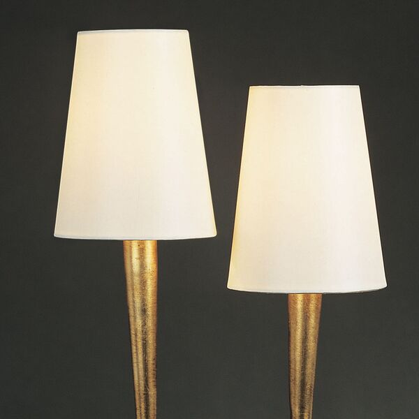 TABLE LAMP 2L GOLD PAINTED