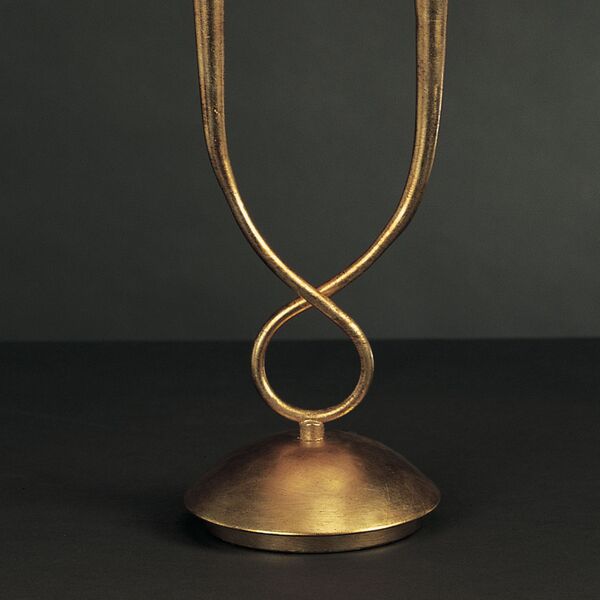TABLE LAMP 2L GOLD PAINTED