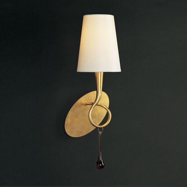 WALL LAMP 1L GOLD PAINTED