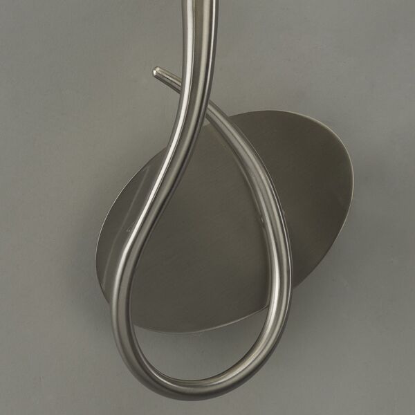 Бра Mantra Lua [WALL LAMP 1L SATIN NICKEL + WHITE SHADE]