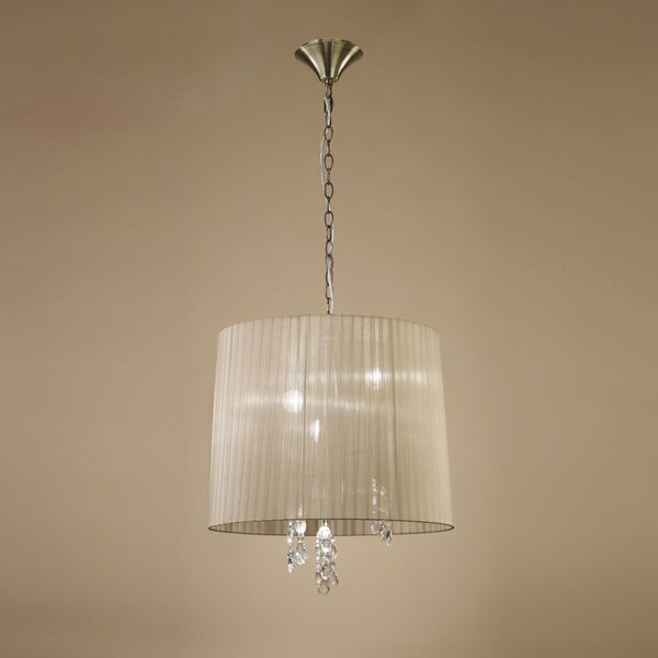 PENDANT 3+3L BIG ANTIQUE BRASS