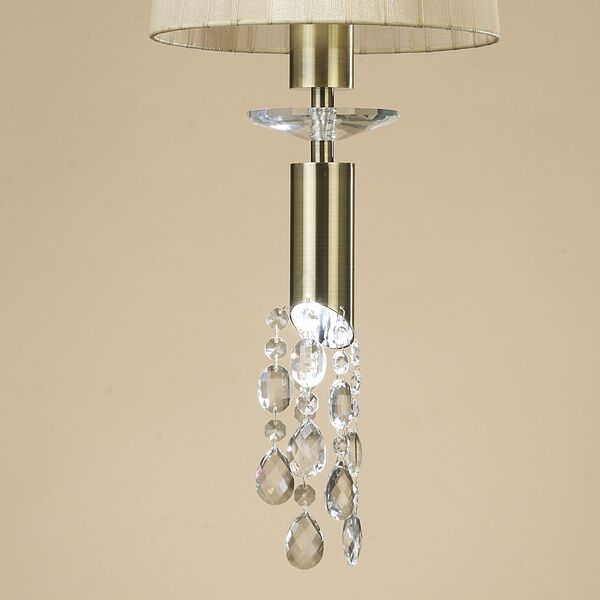 PENDANT 1+1L ANTIQUE BRASS