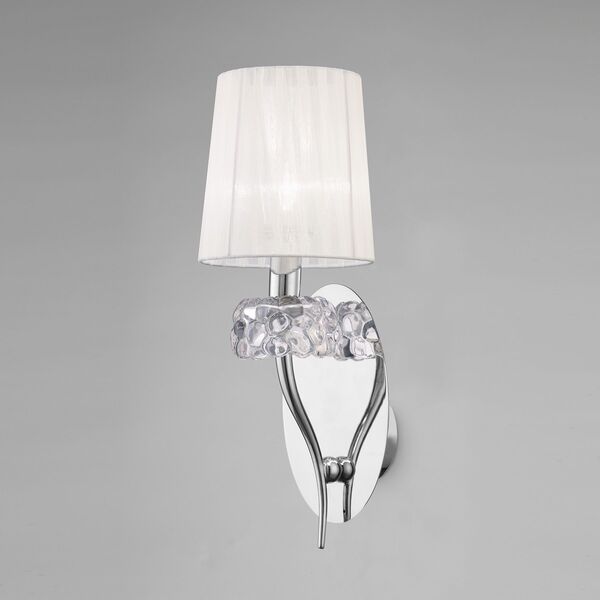 Бра Mantra Loewe [WALL LAMP 1L  CHROME - WHITE SHADE]