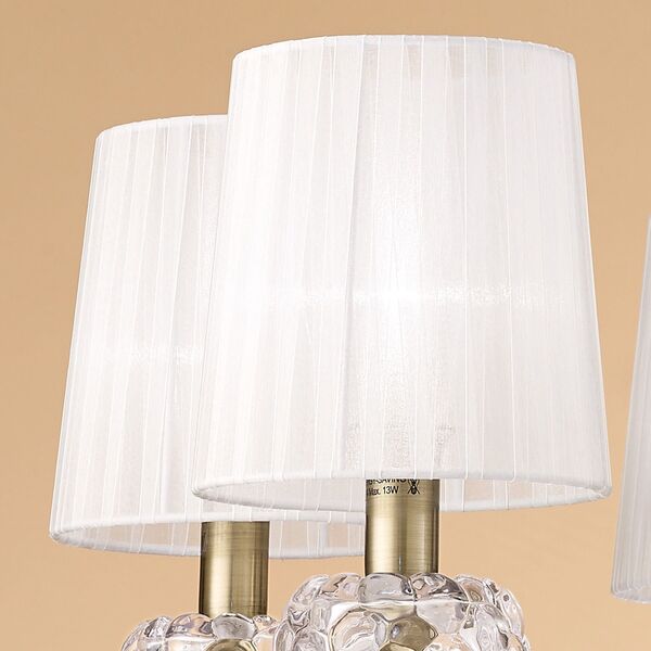 PENDANT LAMP 5L [ANTIQUE BRASS - WHITE SHADE]