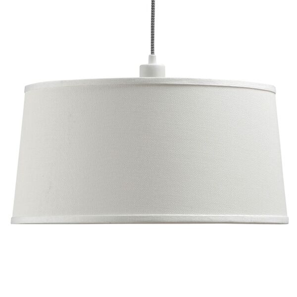 PENDANT 1L [WHITE / WOOD - WHITE SHADE]