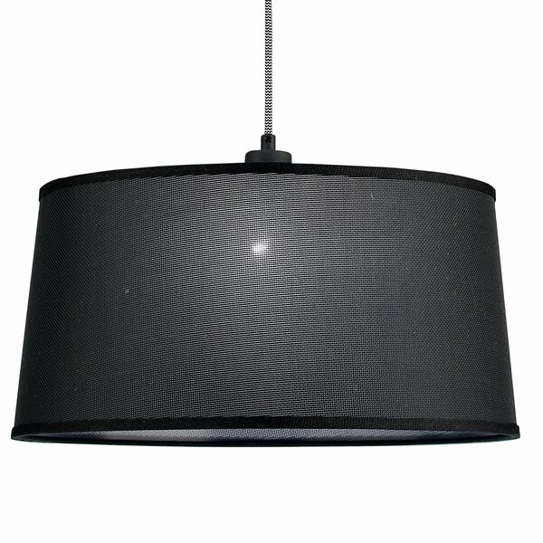 PENDANT 1L [BLACK / WOOD - BLACK SHADE]