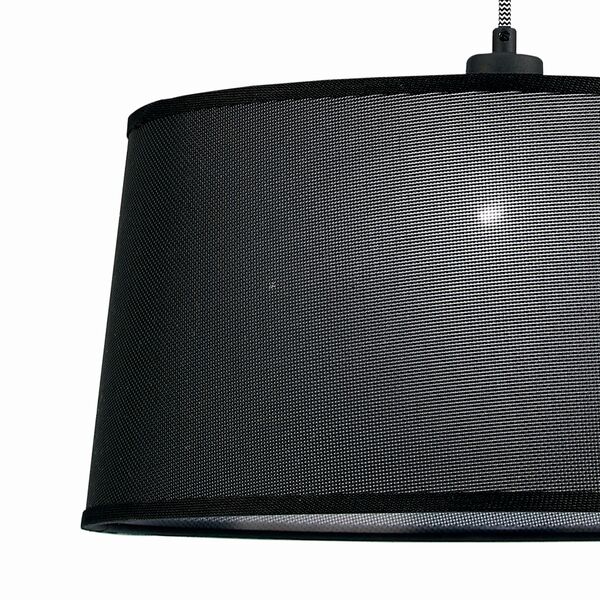 PENDANT 1L [BLACK / WOOD - BLACK SHADE]
