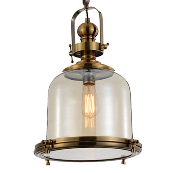 LAMP 1L MEDIUM ANTIQUE BRASS