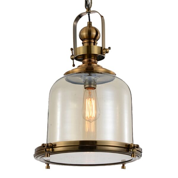 LAMP 1L BIG ANTIQUE BRASS
