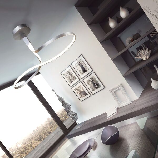 LOOP LAMP  [SILVER / CHROME]