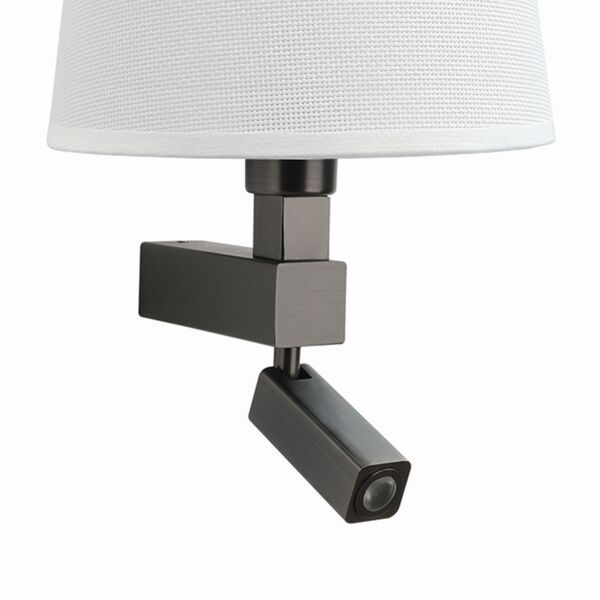Бра Mantra BAHIA [WALL LAMP DARK BROWN+ROUND WHITE SHADE]