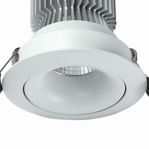 Встраиваемый светильник Formentera [LED COB SPOT RECESSED (SWIVEL) 12W 3000K ROUND MATT WHITE]