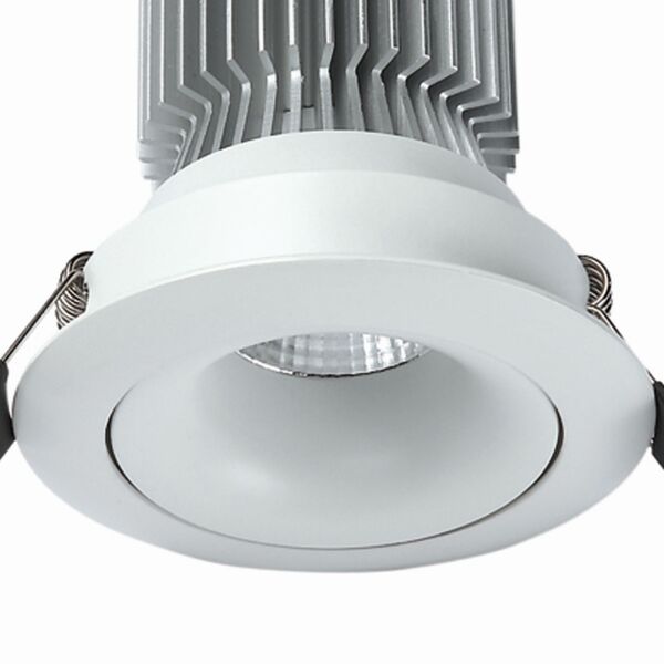 Встраиваемый светильник Formentera [ LED COB SPOT RECESSED (SWIVEL) 12W 4000K ROUND MATT WHITE]
