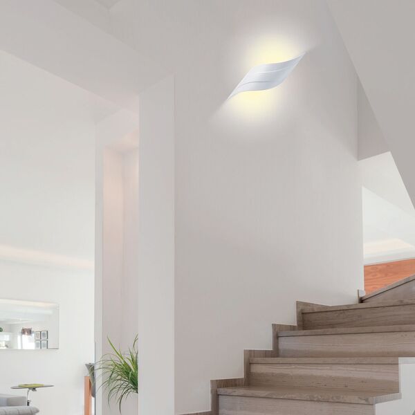 LED WALL LAMP [6W WAVE MATT WHITE]
