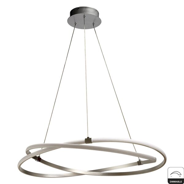 PENDANT [50 CM - DIMMABLE SILVER / CHROME]