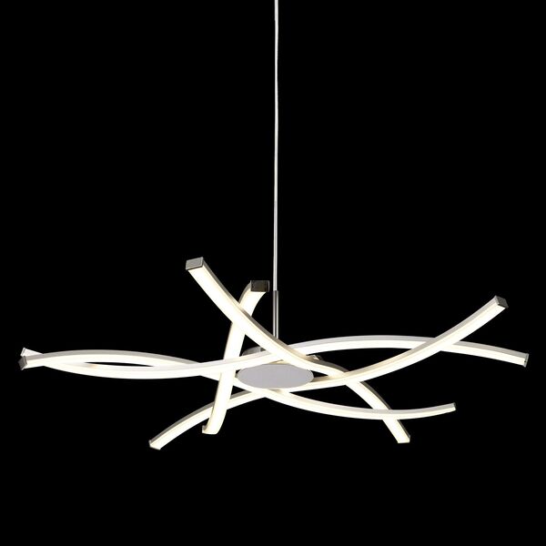 PENDANT [42W - DIMMABLE (AIRE) CHORME & SILVER]