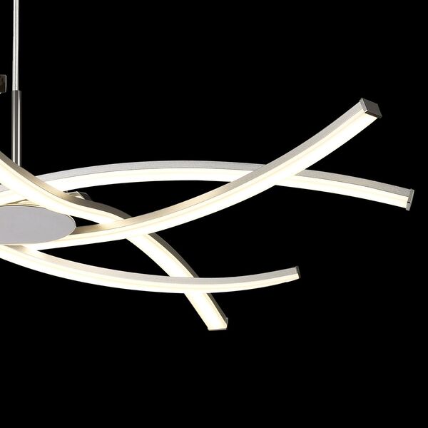 PENDANT [42W - DIMMABLE (AIRE) CHORME & SILVER]